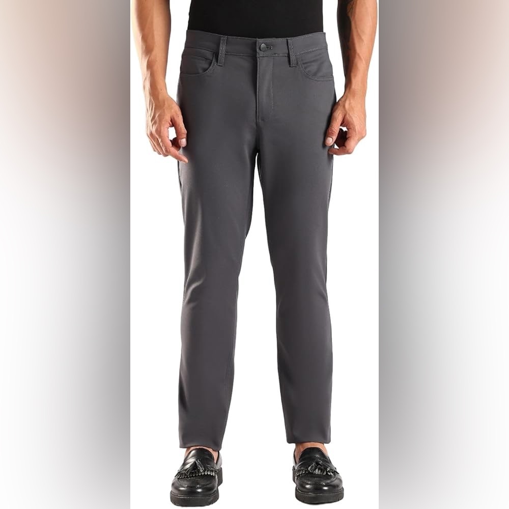 Calvin Klein Mens Move 365 Stretch Slim Fit Wrinkle Resistant Tech Woven Pant